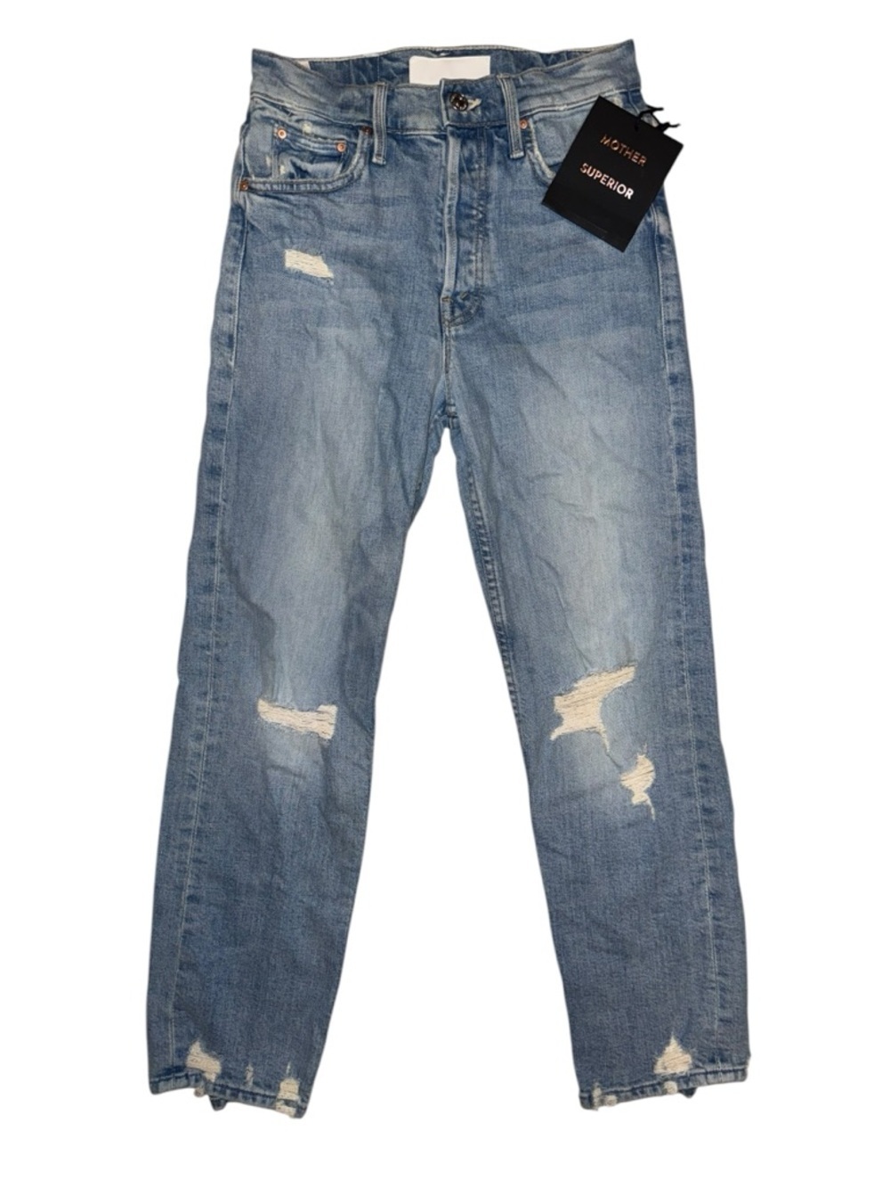 NWT- MOTHER Superior- The Tomcat Jeans – The Confession Wash - Size 24 - Picture 6 of 11